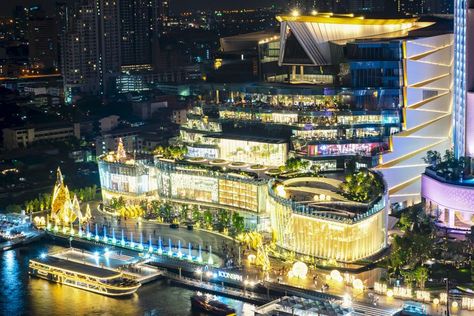 Inside IconSIAM, Bangkok's Most Luxurious Riverside Mall Iconsiam Mall, Iconsiam Bangkok, Bangkok Photography, Culture Of Thailand, Thailand Shopping, Thailand Destinations, Thailand Tourist, Mall Facade, Minnesota Travel