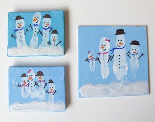 MAKE A CUTE FINGERPRINT SNOWMAN Fingerprint Snowmen, Winter Drama, Fingerprint Art, Snowman Craft, Snow Theme, Classroom Christmas, Canvas Diy, Kid Projects, Footprint Art