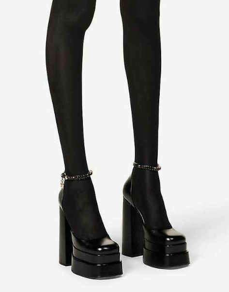 Chanel Platform Heels, Party Shoes Aesthetic, Black Heels Aesthetic Classy, Long Dress Shoes, Black Heels Aesthetic, Heeled Black Boots, Teal Van Doren, Vicious Prince, Royal Elite