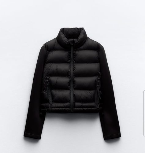 Zara Puffer Jacket, Zara Puffer, Zara Jacket, Cropped Puffer Jacket, Stockholm Fashion, Party Style, Zara Jackets, Zara Black, Party Fashion