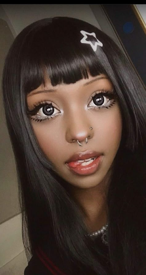 Concealer Tips, Gyaru Hair, Gyaru Aesthetic, Kawaii Culture, Wow Photo, Gyaru Makeup, Doll Eye Makeup, Alt Makeup, Kawaii Makeup