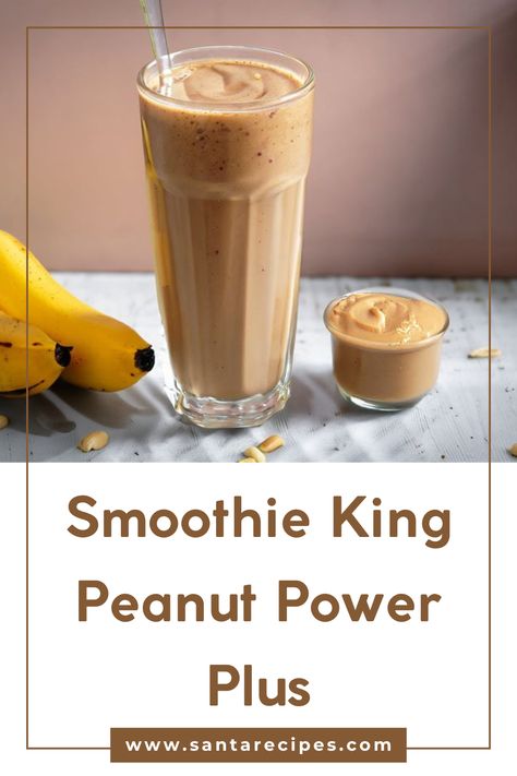 The Smoothie King Peanut Power Plus is not just a drink; it's a testament to how indulgence and nutrition can blend seamlessly. #SmoothieKing #PeanutPowerPlus Smoothie King Recipes Copycat Hulk, Peanut Power Plus Smoothie King Recipe, Smoothie King Peanut Power Plus Recipe, Smoothie King Smoothies, Smoothie King Recipes Copycat, Peanut Butter Powder Smoothie, Smoothie King Recipes, Santa Recipes, August Recipes