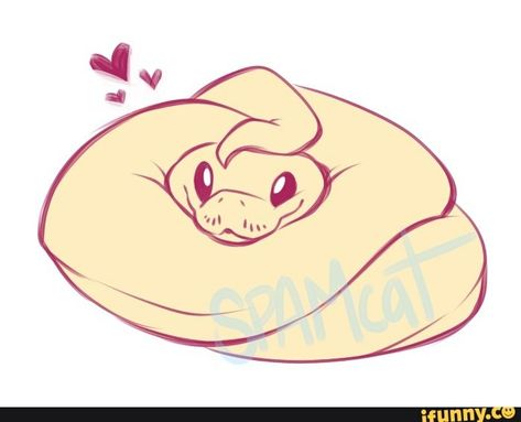 Ball Python Drawing Reference, Cute Ball Python Drawing, Cute Snake Drawing, Danger Noodles, Snake Drawing, Cute Reptiles, Art Mignon, Cute Snake, Snake Art