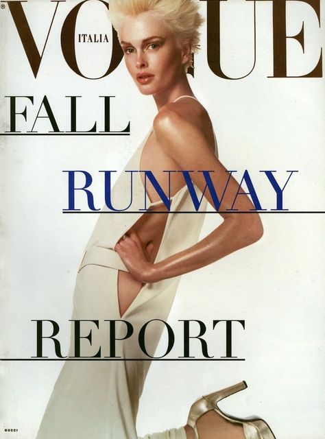 Vogue Italia June 1996 Cover Fall Runway, Vogue Magazine Covers, Vogue Archive, Christian Dior Haute Couture, Steven Meisel, Magazine Editorial, Fashion Cover, Vogue Covers, Vogue Magazine