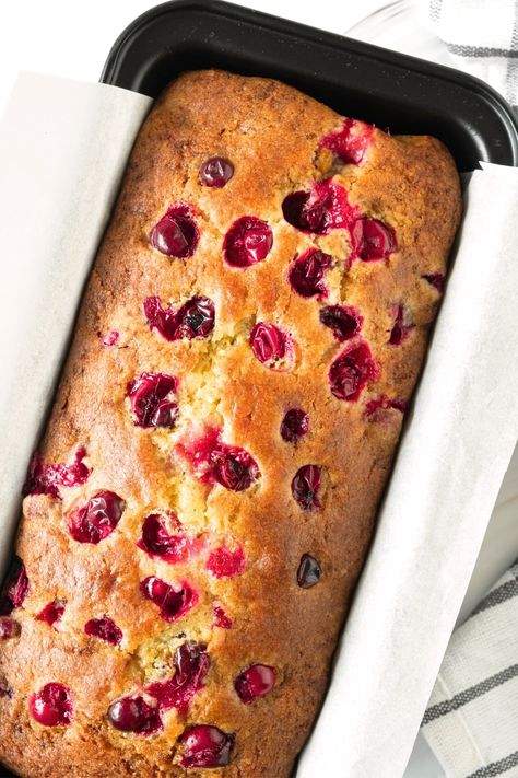 Tender and moist, this gluten-free cranberry orange bread is studded with fresh tart cranberries and flavored with orange zest for a flavorful and festive loaf! Perfect for celebrating this holiday season. Totally dairy-free too. Gf Cranberry Orange Bread, Gluten Free Orange Cranberry Bread, Gluten Free Cranberry Desserts, Gluten Free Christmas Bread, Gluten Free Cranberry Orange Bread, Gluten Free Cranberry Bread, Gluten Free Bundt Cake, Cranberry Orange Pound Cake, Cranberry Bread Pudding