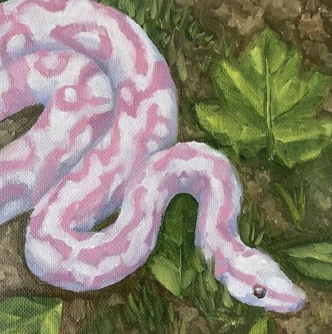 Snake Painting Easy, Snake Painting Acrylics, Intermediate Acrylic Painting, Snake Painting, Black Canvas Paintings, Crafts Holiday, Acrylic Painting Ideas, Earth Day Crafts, Canvas For Beginners