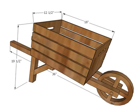 Pneumatic Addict : How to Build a Decorative Wood Wheelbarrow Wood Wheelbarrow, Rustic Wheelbarrows, Wooden Wheelbarrow, Wheelbarrow Planter, Free Building Plans, Wooden Wagon, Barn Wood Crafts, Scrap Wood Projects, Decorative Wood