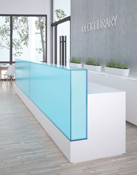 Reception Desk Lighting, Front Reception Desk, Modern Office Design Inspiration, Hospital Reception, Front Desk Design, Dental Design Interior, Healthcare Interior Design, Reception Desk Office, Reception Desk Design