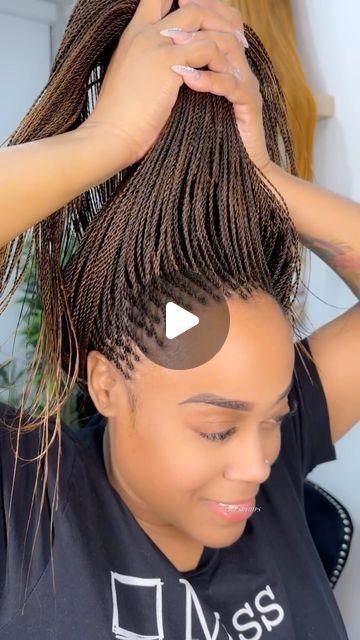 Mini Micro Braids, Micro Senegalese Twist Braids, How To Style Micro Braids, Half Micro Braids Half Sew In, Twist Braids Hairstyles Ideas, Micro Goddess Braids, Singles Braided Hairstyles, New Braid Styles 2024, Microbraids Hairstyles Micro Braids