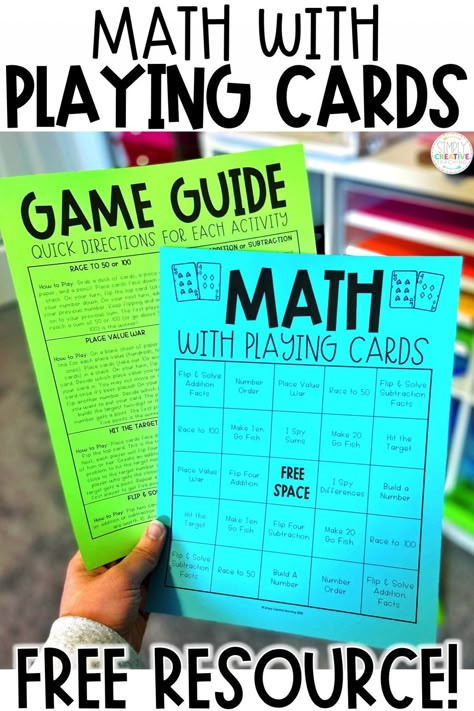 Easy Math Games 2nd Grade, Place Value Games 2nd Grade, Math Stackers, Math College, Math Card Games, Free Math Games, Remote Teaching, Math Night, Play Math