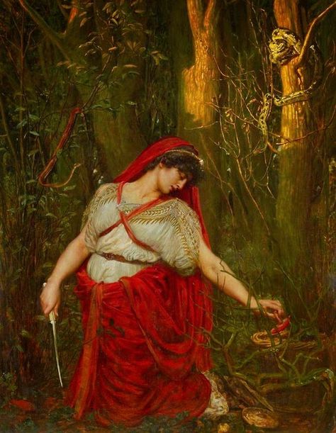 Pre Raphaelite Art: Medea the Sorceress - Val Prinsep 1880 Eleanor Of Aquitaine, The Sorceress, Pre Raphaelite Brotherhood, Pre Raphaelite Art, Dante Gabriel Rossetti, John Everett Millais, Pre Raphaelite, A4 Poster, Art Uk