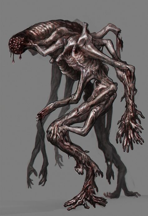 Doug Williams, Nghệ Thuật Kinh Dị, Lovecraftian Horror, Creepy Monster, Dark Creatures, Monster Drawing, Monster Ideas, Body Horror, Horror Monsters