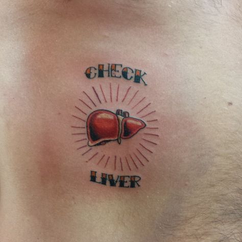 Liver Tattoo Ideas, Liver Transplantation Tattoo, Liver Tattoo, Liver Drawing, Doe Tattoo, Live Tattoo, Health Tattoo, White Ink Tattoo, Full Body Tattoo