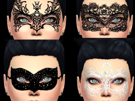 Sims 4 Accessories - 'mask' Butterfly Masquerade Mask, Face Masque, Owl Mask, Bra Video, Sims 4 Cc Skin, Play Sims, Sims 4 Dresses, Sims 4 Update, Bath Girls