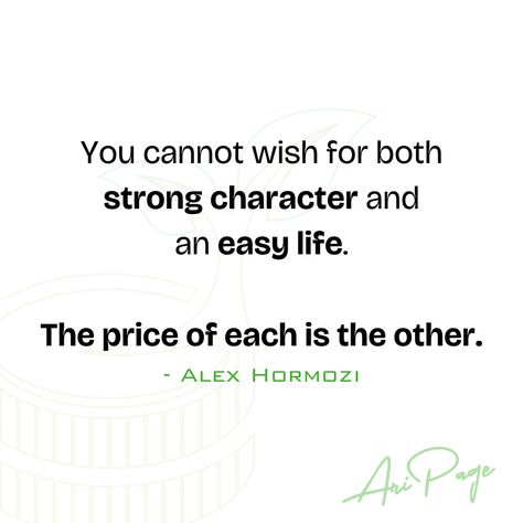 Strong character and an easy life are two sides of a coin – you can't have both. The trials that shape us are the price we pay for greatness. Choose wisely. 💪⚖️ Strong Character Quotes, Positive Quotes For Life Motivation, Strong Character, Personal Improvement, Easy Life, Character Quotes, Choose Wisely, Positive Quotes For Life, Mental And Emotional Health