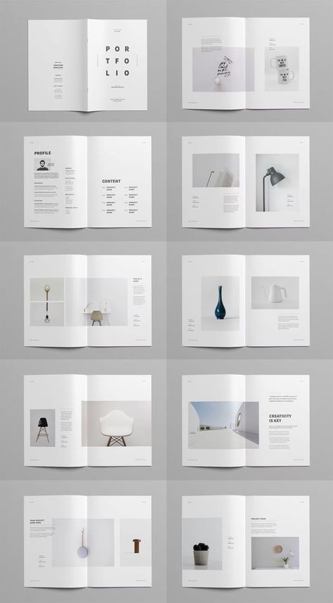 Minimal Portfolio Brochure Template InDesign. 38 Pages. Indesign Portfolio Template, Architecture Portfolio Template, Indesign Portfolio, Catalog Design Layout, Interior Design Portfolio Layout, Minimal Portfolio, Indesign Layout, Catalogue Layout, 잡지 레이아웃