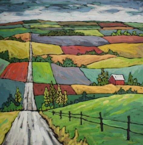 Farmland landscapes using perspective Farmland Drawing, 4th Grade Art, Color Collage, Landscape Quilts, Perspective Art, Homeschool Art, 수채화 그림, Perspective Drawing, School Art Projects