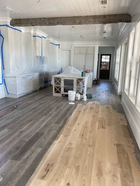 Whitewash Hardwood Floors, Painted Hardwood Floors, Diy Hardwood Floors, Gray Stained Wood, Grey Hardwood Floors, Veneer Flooring, Prefinished Hardwood Floors, Hardwood Floor Colors, Prefinished Hardwood