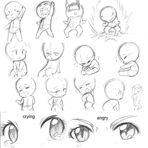 Draw Chibi!! Chibi Waving, Chibi Flexing Pose, Chibi Praying Pose, Sick Pose Reference, Chibi Excited Pose, Chibi Art Style Anatomy, Chibi Laughing, Anatomi Chibi, Chibi Drinking