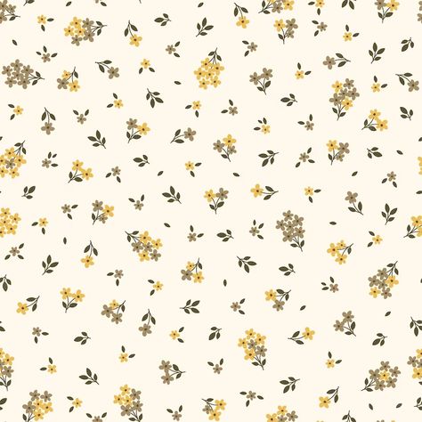 Yellow floral background