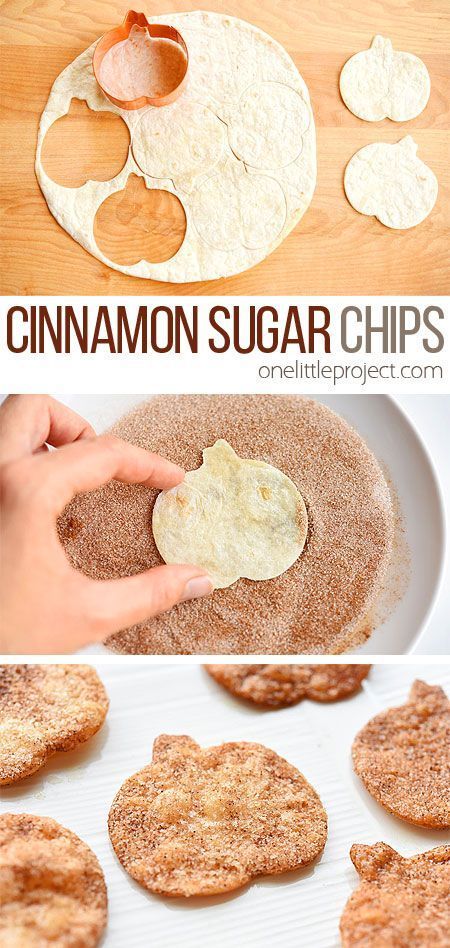 Cinnamon Sugar Chips, Bake Easy, Fall Snacks, Köstliche Desserts, Flour Tortillas, Easy Pumpkin, Fall Baking, Fall Desserts, Kids Snacks