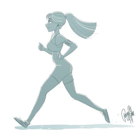 running Pernille Orum, Pernille Ørum, Running Drawing, Running Cartoon, Running Pose, Doodle Characters, Drawing Cartoon Characters, Cartoon Character Design, Character Design References