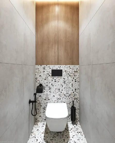 Wall Tiles Ideas, Small Toilet Design, Toilet And Bathroom Design, Tile Design Ideas, Wc Design, Toilet Room Decor, Small Toilet Room, Tiles Ideas, Small Apartment Interior