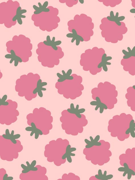 Raspberry Phone Wallpaper, Raspberry Background, Raspberry Pattern, Raspberry Wallpaper, Pink Apple Watch Wallpaper, Pattern Design Ideas, Cute Patterns To Paint, Butterfly Tattoos On Arm, Cute Summer Wallpapers