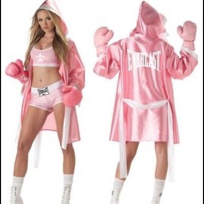 4 Piece PINK EVERLAST SEXY BOXER CHICK WOMENS COSTUME Size Large Women Boxer Costume, Pink Boxer Halloween Costume, Women Boxer Halloween Costume, Pink Boxer Costume, Boxing Halloween Costume Women, Diy Boxer Costume Women, Boxing Costume Women's, Girl Boxer Halloween Costume, Female Boxer Costume