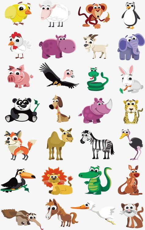 Animal Clipart Free Printable, Cute Animal Vector, Animal Clipart Free, Earth Clipart, Forest Animals Clipart, Grinch Clipart, Egg Clipart, Crown Clipart, Chicken Clipart