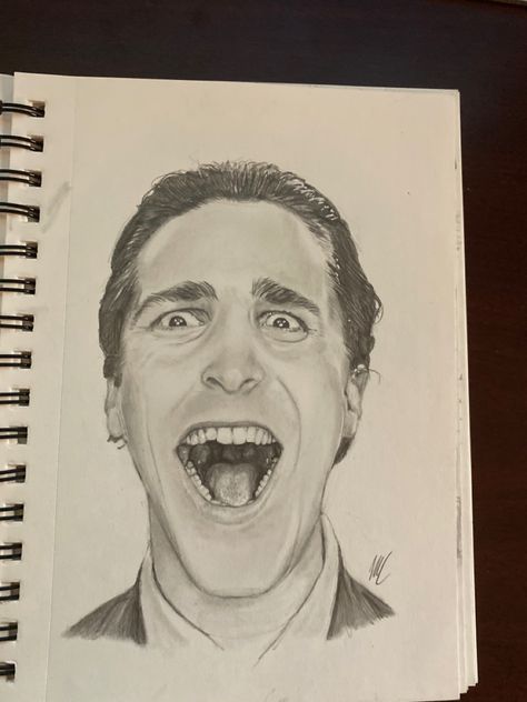 Patrick Bateman Drawing Sketch, Art Sketches, Art Inspo, Coloring Pages, Male Sketch, Art Inspiration, Drawings, Color, Art