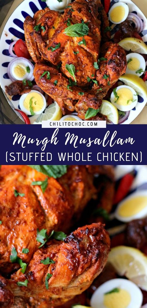 Whole Tandoori Chicken, Whole Chicken Recipes Indian, Whole Chicken Recipes Oven, Whole Roast Chicken, Tandoori Marinade, Greek Chicken Marinade, Easy Chicken Marinade, Pakistani Dishes, Chicken Roast