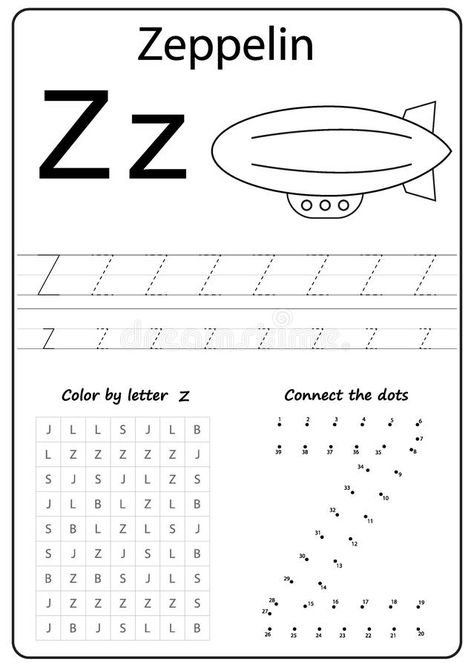 Writing letter Z. Worksheet. Writing A-Z, alphabet, exercises game for kids. vector illustration Z Worksheet, Letter Writing For Kids, Letters Illustration, Preschool Alphabet Letters, Alphabet Letter Worksheets, Letter Recognition Worksheets, Alphabet Writing Practice, Printable Alphabet Worksheets, Abc Worksheets