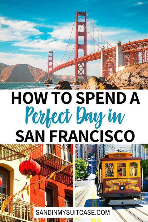 Day In San Francisco, San Francisco Itinerary, Cali Trip, To Do In San Francisco, Visit San Francisco, Alcatraz Island, The Golden Gate Bridge, San Francisco Travel, California Travel