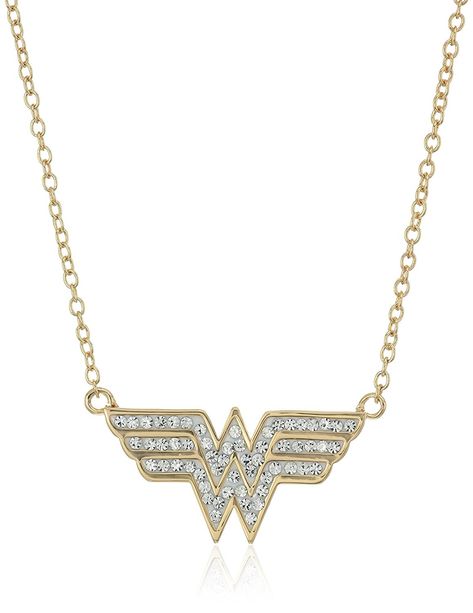 Wonder Woman Gifts, Selling Jewelry Online, Pendants Necklaces, Crystal Pendant Necklace, Discount Jewelry, Latest Jewellery, Gold Tone Necklace, Crystal Necklace Pendant, Selling Jewelry