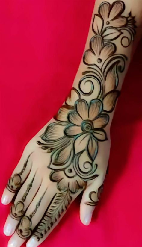 Arebic Mahendi Back Hand, Simple Unique Mehndi Designs Front Hand, Mehndi Art Designs Right Hand, Full Hand Arebic Mehandi Design, Arebic Mahendi Designs Latest Back Hand, Very Simple Bedroom, Mehndi Designs Very Simple, Very Simple Wallpaper, Arebian Mehandi Designs