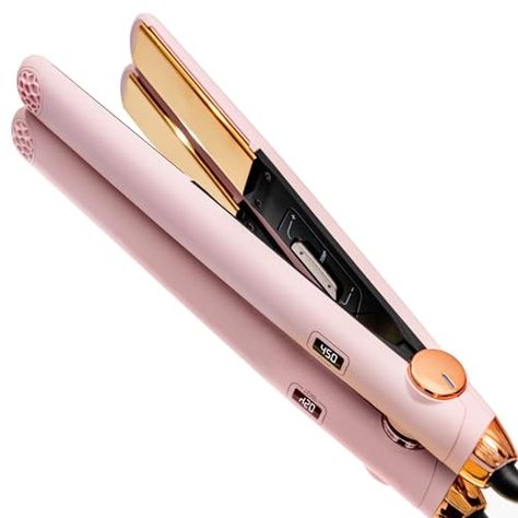 Limited-time deal: TYMO Flat Iron Hair Straightener and Curler 2 in 1 with 10s Fast Heating, 1 Inch Professional Titanium Straightening Curling Iron with 32 Adjustable Temp and Automatic Shut Off Fine Thick Hair, Flat Iron Hair, Titanium Flat Iron, L'ange Hair, Professional Hair Straightener, Hair Straightener And Curler, Hair Straighteners Flat Irons, Iron Hair, Hair Straightening Iron