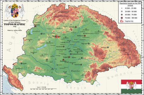 Byzantine Empire Map, Kingdom Of Hungary, Steampunk Airship, Imaginary Maps, Saint Stephen, Old World Maps, Relief Map, Alternate History, Detailed Map