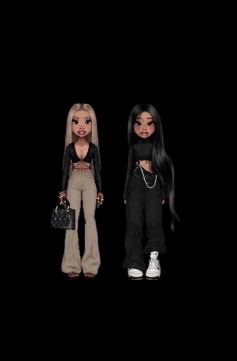 Cute Bitmoji Outfits Summer, Bratz Doll Outfits, Imvu Outfits Ideas Cute, Black Couple Art, Bratz Inspired Outfits, Fashion Gal, Fasion Outfits, Aesthetic Outfit Ideas, Aesthetic Fits