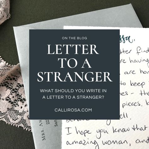 Letter To Elderly, Letters To Make Someone Feel Better, Letters To The Elderly, What To Write In A Letter To A Friend, Letter To A Stranger, Susanna Wesley, Mail Inspiration, Easy Essay, Jw Quotes