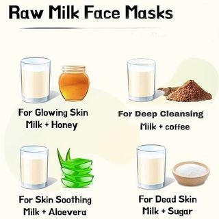 Milk Face, Mask For Dry Skin, Skin Face Mask, Clear Healthy Skin, Dry Skin On Face, Natural Face Skin Care, Dry Skin Remedies, Good Skin Tips, Diy Skin Care Recipes