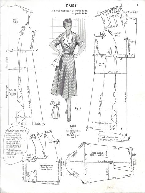 Haslam System of Dresscutting for Fuller Figures PDF 1950s 1950s Fashion Patterns, 1950s Dress Patterns Free, Haslam System Pattern Drafting, Drafting Dress Patterns, Free Vintage Sewing Patterns, Designer Dress Sewing Patterns, Haslam System, Sewing Pattern Paper, 1950s Dress Patterns