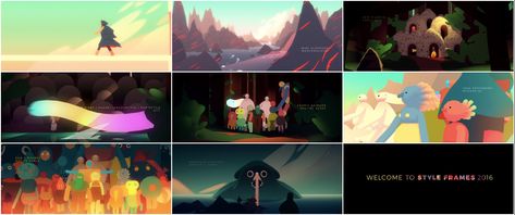 Style Frames 2016 Art Of The Title, Frame By Frame Animation, Motion Design Animation, Epic Journey, Weird Creatures, Animation Film, Motion Design, Animation Art, Motion Graphics