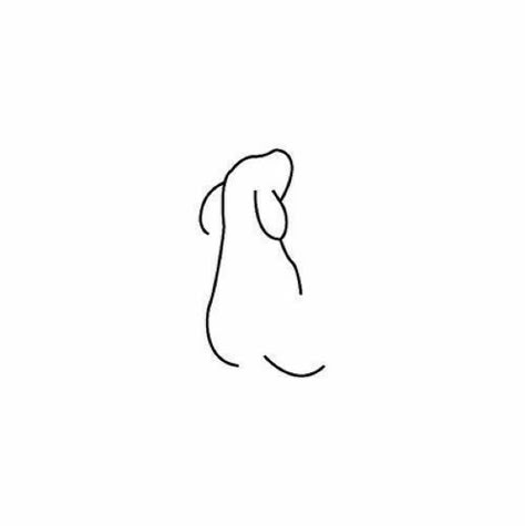 Tatoo Dog, Small Dog Tattoos, Muster Tattoos, Cute Tiny Tattoos, 강아지 그림, Line Art Tattoos, Subtle Tattoos, Dog Tattoo, Little Tattoos