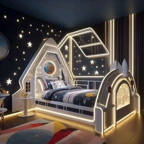 Spaceship Bed, Teen Room Aesthetic, Teen Girl Bedrooms Aesthetic, Girl Nursery Organization, Ideas For Teen Girls Bedroom, Neutral Nursery Themes, Bedroom Inspirations For Small Rooms, Aesthetic Nursery, Girls Boho Bedroom