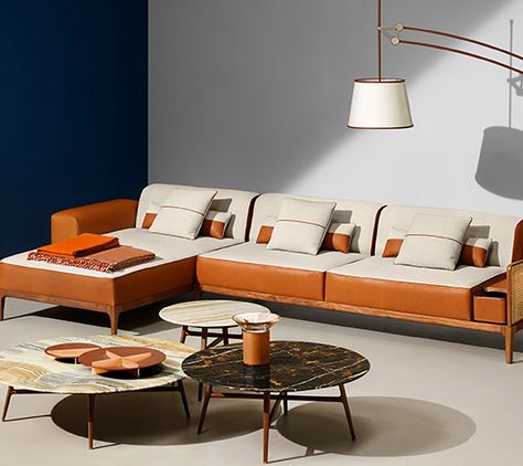 Hermès Hermes Style Interior Design, Hermes Interior Design Home, Hermes Interior Design, Hermes Interior, Hermes Furniture Interior Design, Hermes Furniture, Hermes Blanket Living Room Orange, Hermes Leather Colors 2022, Hermes Horse