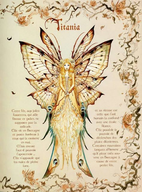 Titania queen of the fairies Fairy Mythology Art, The Fairy Queen, Mythical Creatures Fairy, Queen Titania Art, Titania Fairy Queen Art, Fairy Queen Fantasy Art, Fairy Journal Pages, Mythical Creatures Art Mythology, Mythological Creatures Art