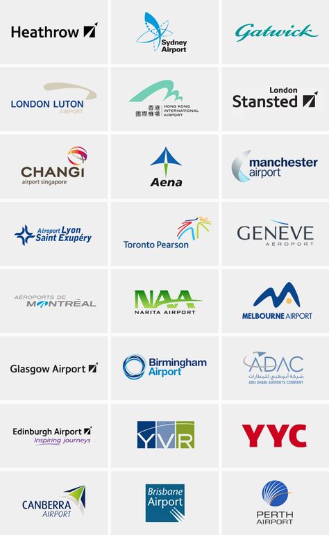 Airport Graphics, Airport Logo, Changi Airport Singapore, London Luton Airport, Amsterdam Airport, Aviation Logo, Travel Agency Logo, Tourism Logo, Brisbane Airport