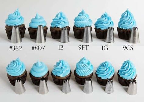 Frost Cupcakes, Deco Cupcake, Resep Brownies, Frosting Techniques, Cupcake Decorating Tips, Decorative Cakes, Cupcakes Decorados, Frosting Tips, Cake Decorating Piping