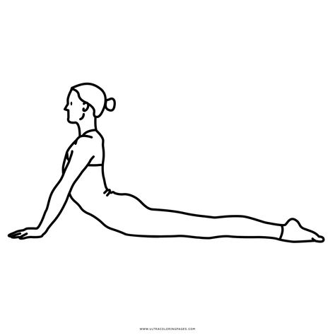 Bhujangasana Coloring Page - Ultra Coloring Pages Bhujangasana Pose, Yoga Sketch, Preschool Counting Worksheets, Yoga Drawing, Preschool Counting, Abstract Pencil Drawings, Counting Worksheets, Coloring Pages For Kids, Coloring Page